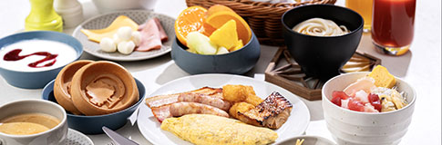 朝食ビュッフェ